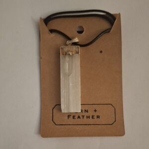 Selinite Quartz Pendant Necklace